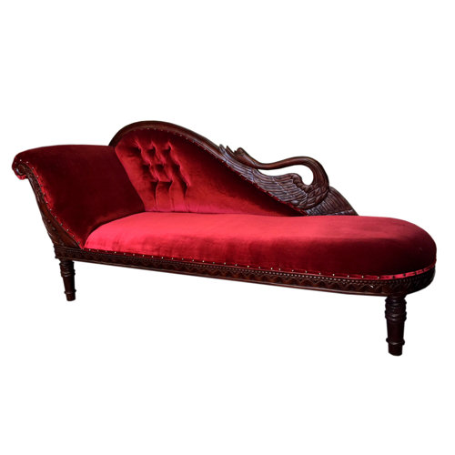 Astoria Grand Felice Velvet Chaise Lounge & Reviews Wayfair
